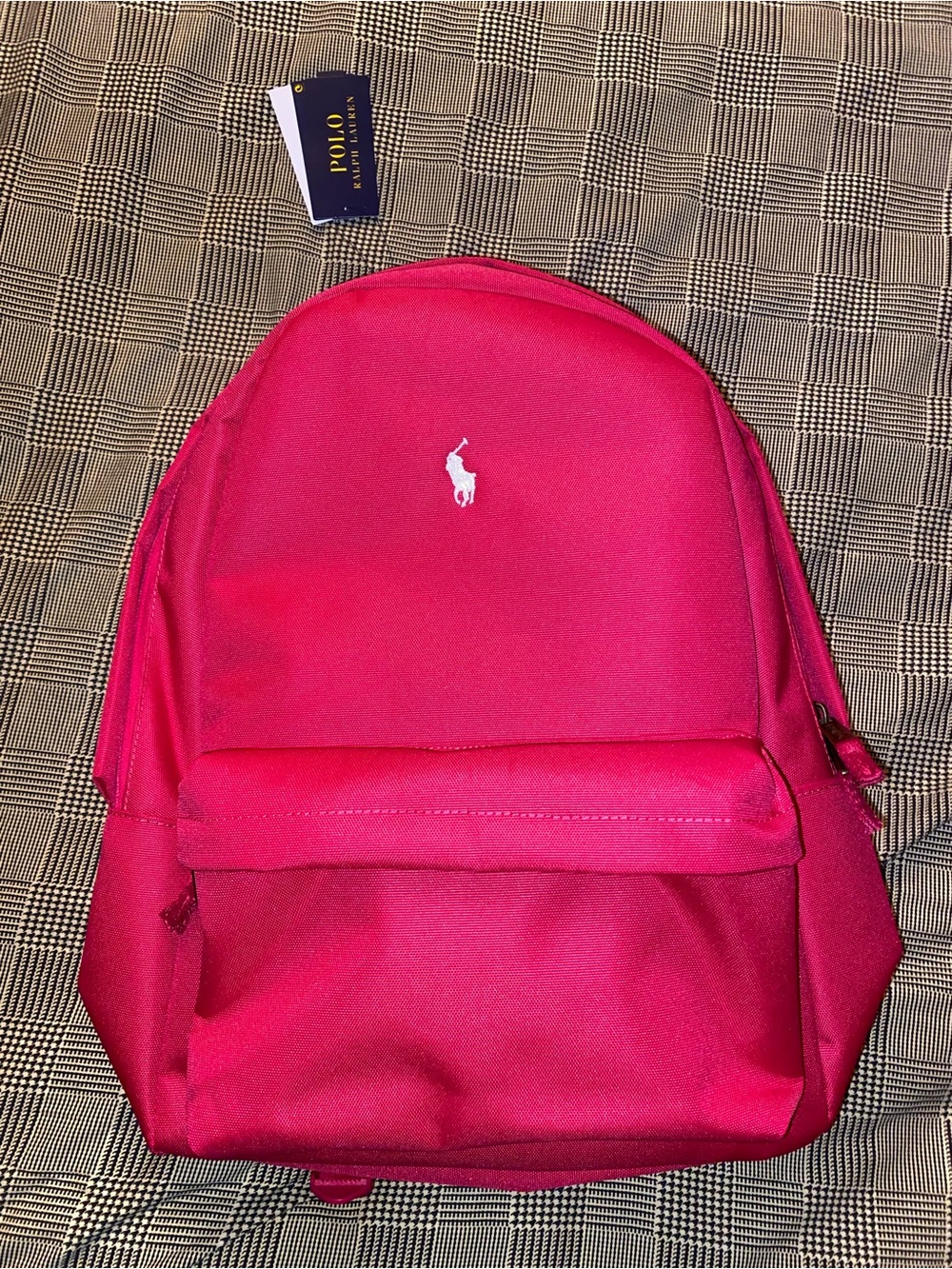 Polo by Ralph Lauren Bright Pink Backpack with White Logo